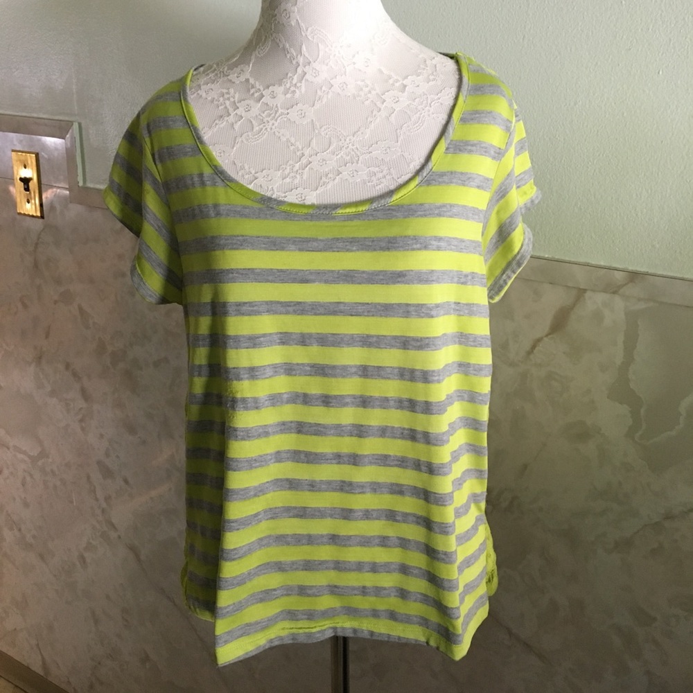 Lace Racer Back Striped Top M🎈 - Picture 5 of 5